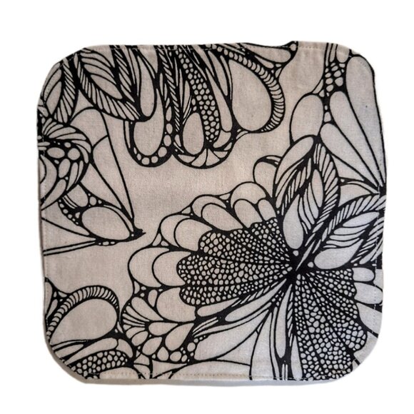 13 Handmade Cotton Flannel 2 Ply Reuseable Washable Diaper Wipes 7.5" Square - Picture 2 of 3